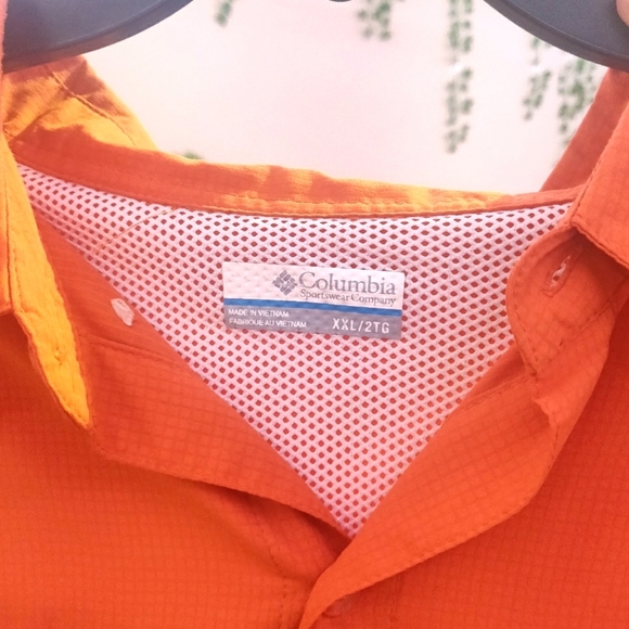 Columbia PFG Orange Button-up - Picture 5 of 7